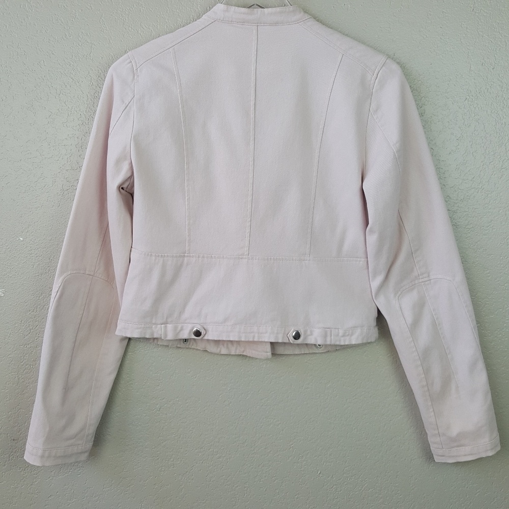 Maralyn & Me Soft Pink Moto Biker Zipper Jacket M - Picture 3 of 9